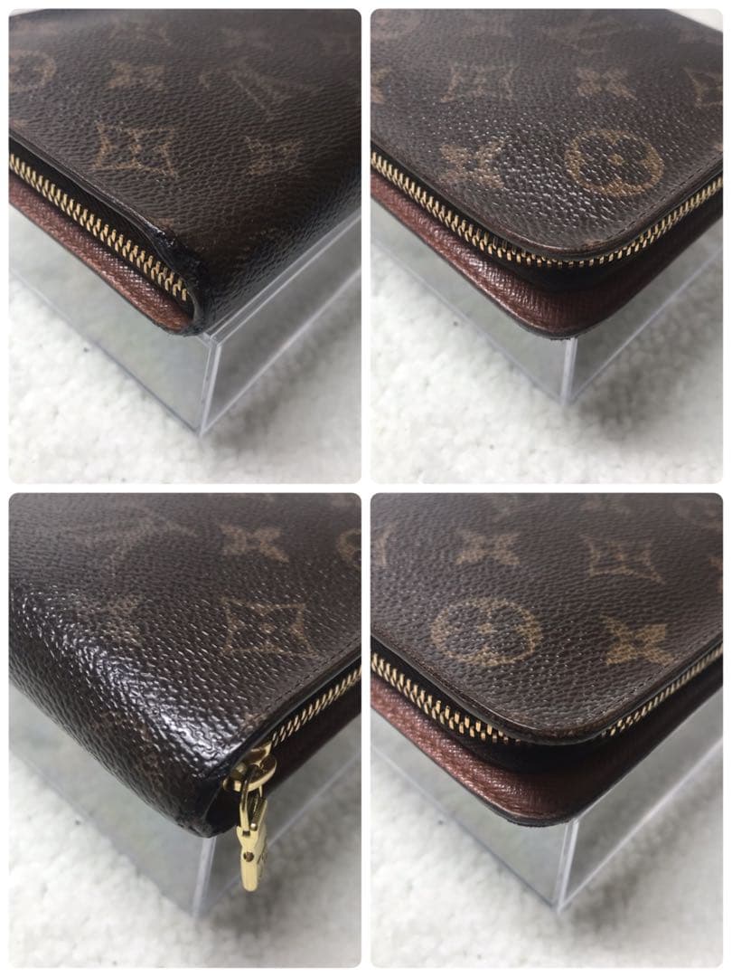 ルイヴィトン　モノグラム　ポルトモネジップ　ラウンドファスナー　長財布ブラウン