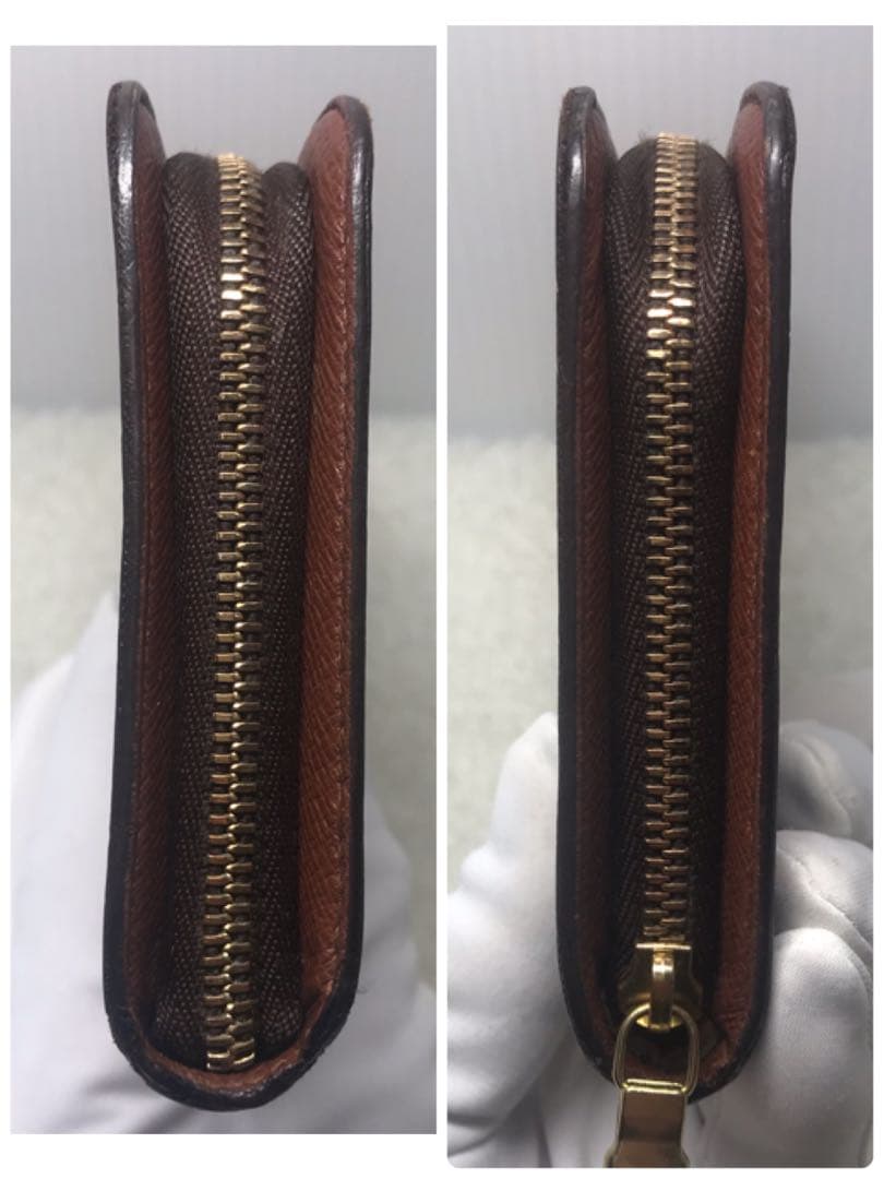 ルイヴィトン　モノグラム　ポルトモネジップ　ラウンドファスナー　長財布ブラウン