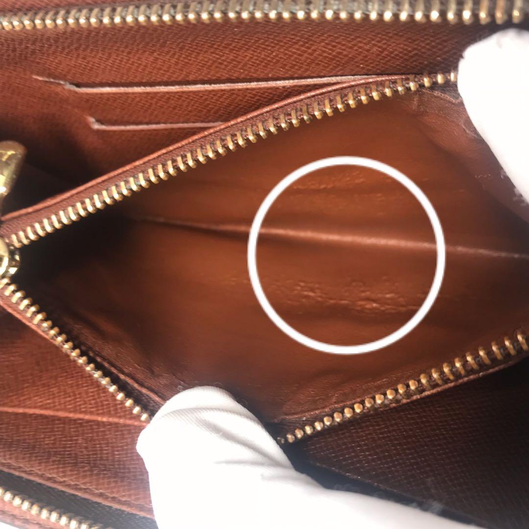 ルイヴィトン　モノグラム　ポルトモネジップ　ラウンドファスナー　長財布ブラウン