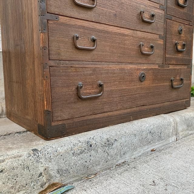 高島屋｜ヴィンテージ｜桐材｜小引出｜収納棚｜古家具｜