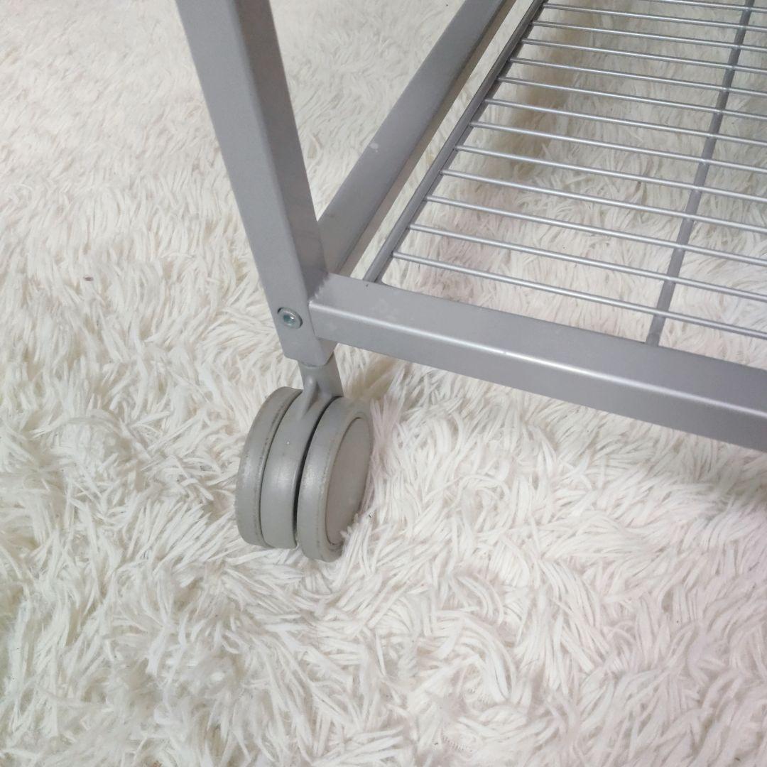 【希少 廃盤モデル】IKEA UDDEN ステンレスワゴン　キッチンワゴン作業台