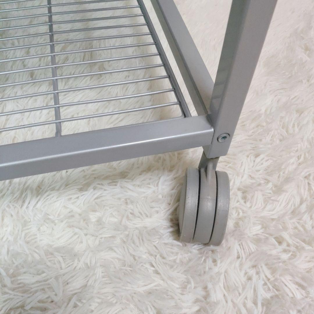 【希少 廃盤モデル】IKEA UDDEN ステンレスワゴン　キッチンワゴン作業台