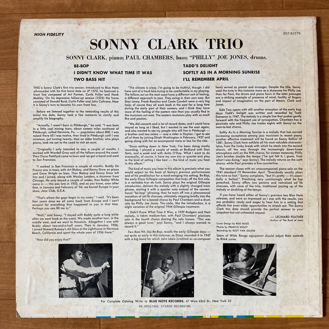 洋楽 Sonny Clark Trio - Blue Note BST 1579
