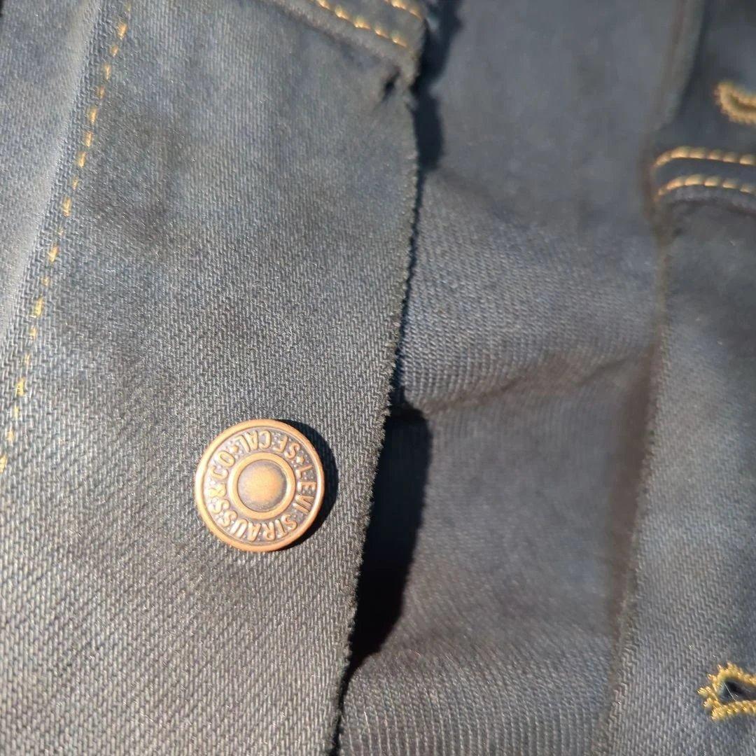 90s リーバイス 70507 後染めブラック デニムジャケット Gジャン