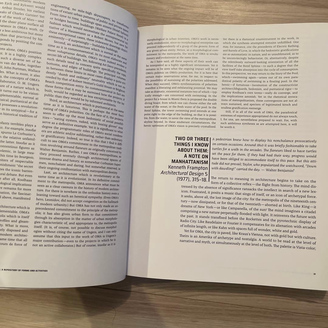 【希有】建築理論集REM KOOLHAAS: A Critical Reader