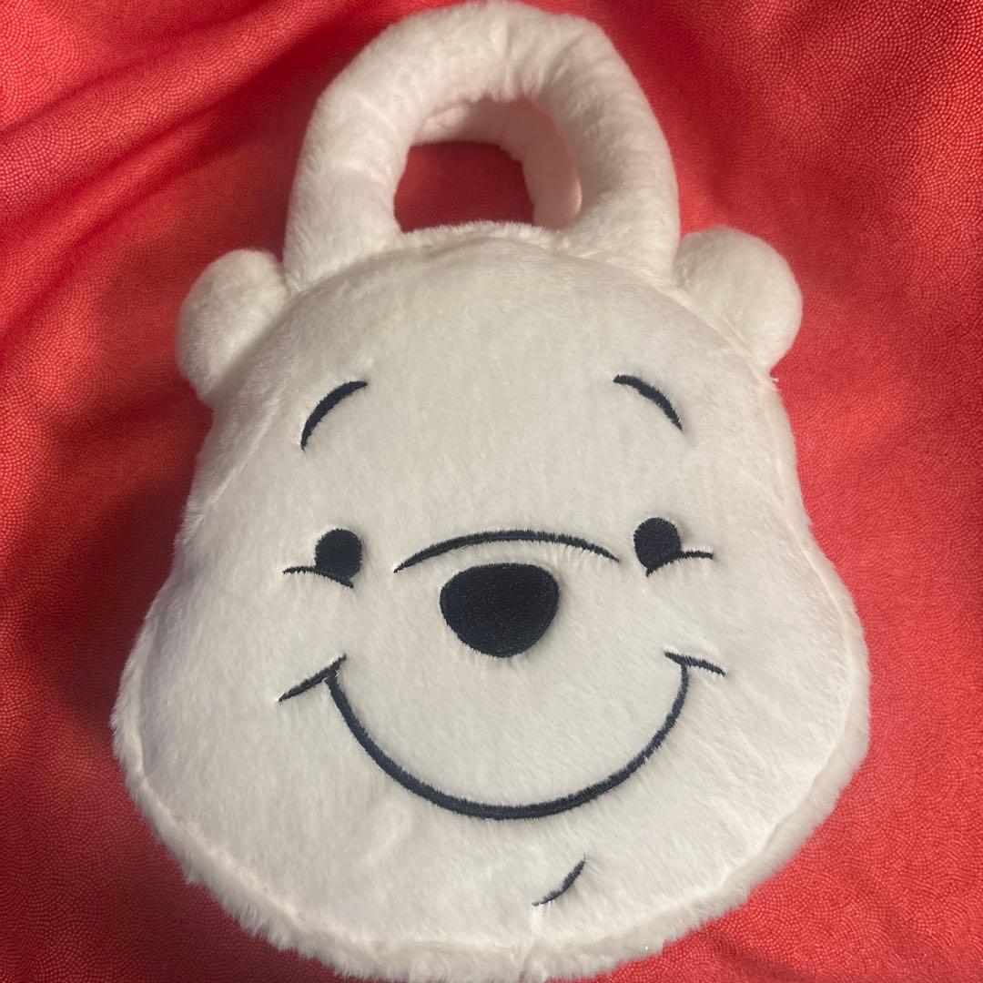 PEARLY GATES プーさん　バック　フェイクファー白　100周年記念