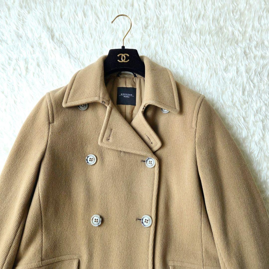 ちっち様　美品✨マックスマーラ　上質バージンウール　ピーコート　キャメル　38
