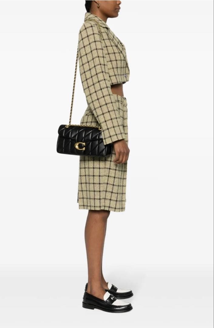 【新品未使用】COACH タビー ショルダー バッグ 26キルティング ゴールド