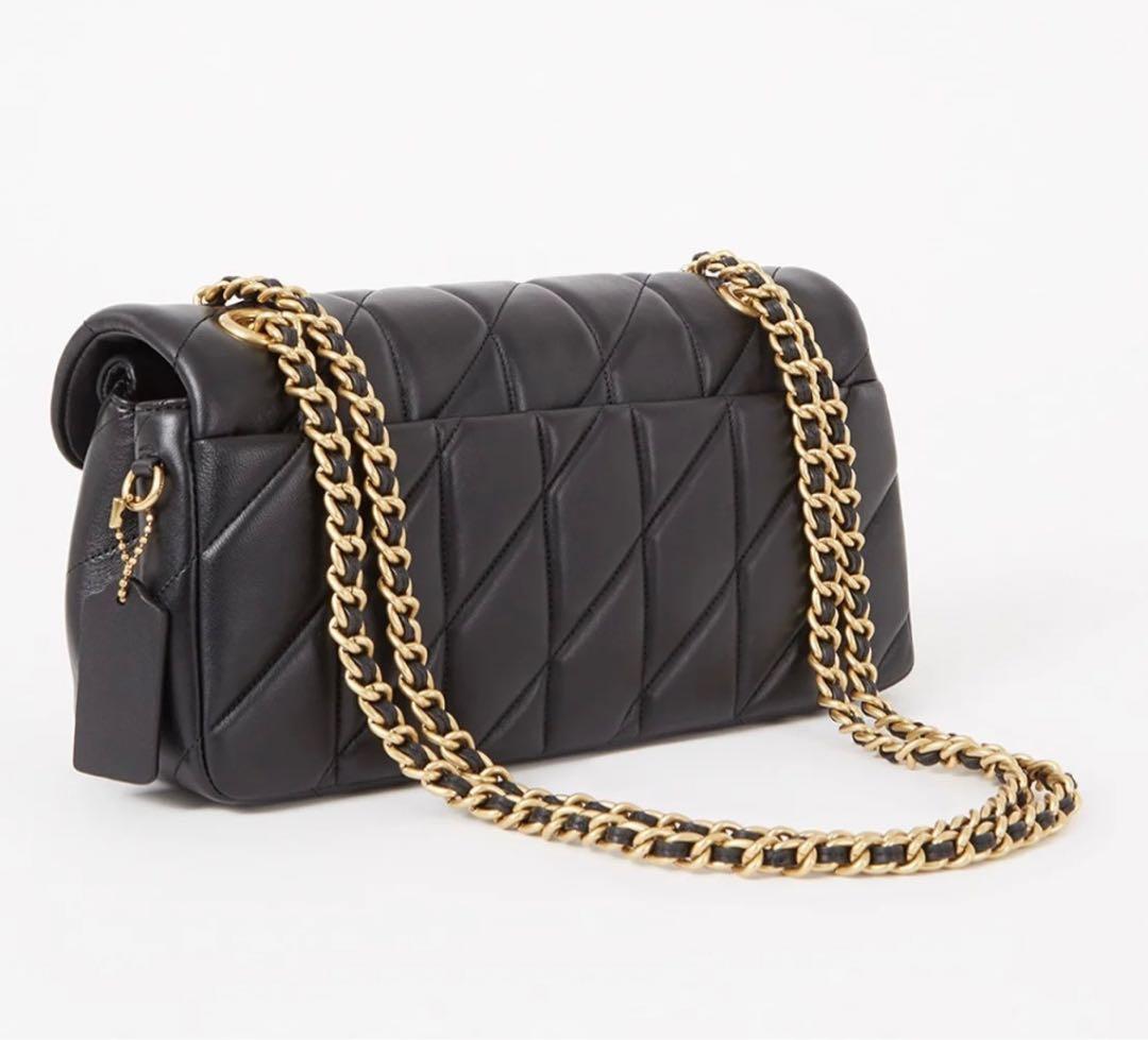 【新品未使用】COACH タビー ショルダー バッグ 26キルティング ゴールド