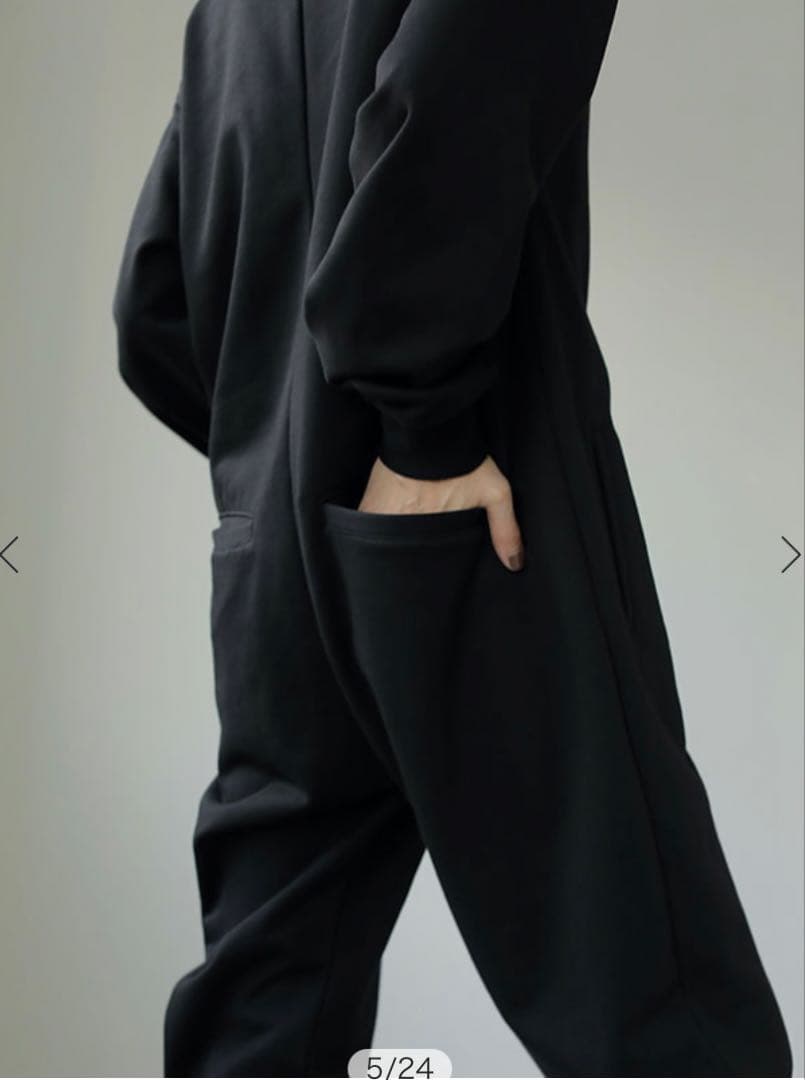 ETRE TOKYO スウェットジップジャンプスーツ