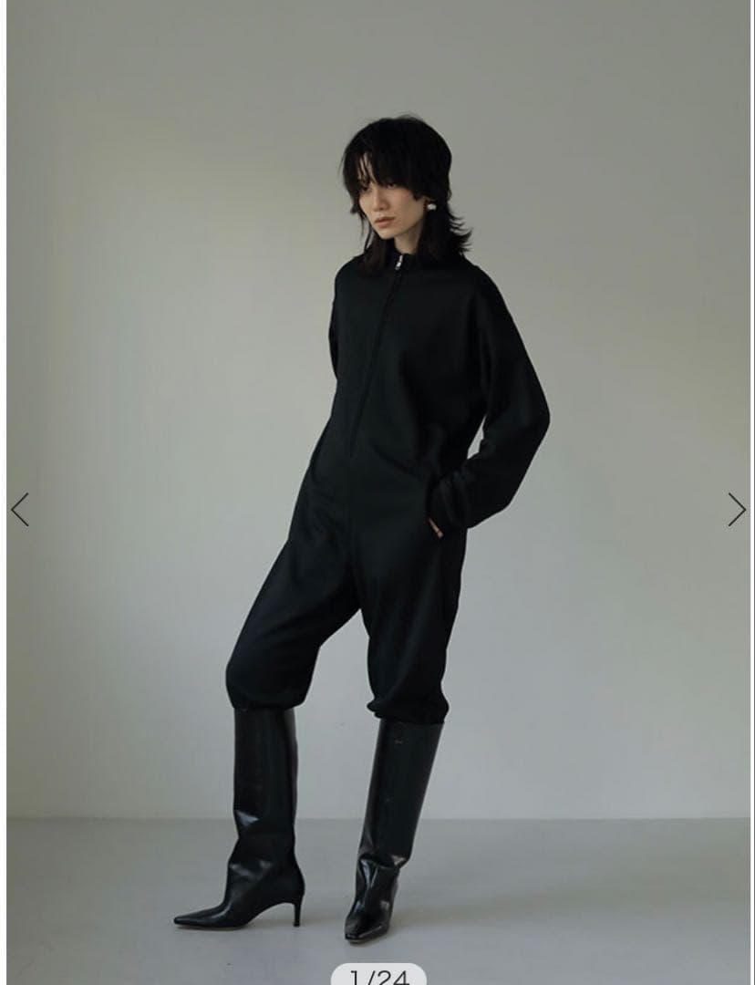 ETRE TOKYO スウェットジップジャンプスーツ