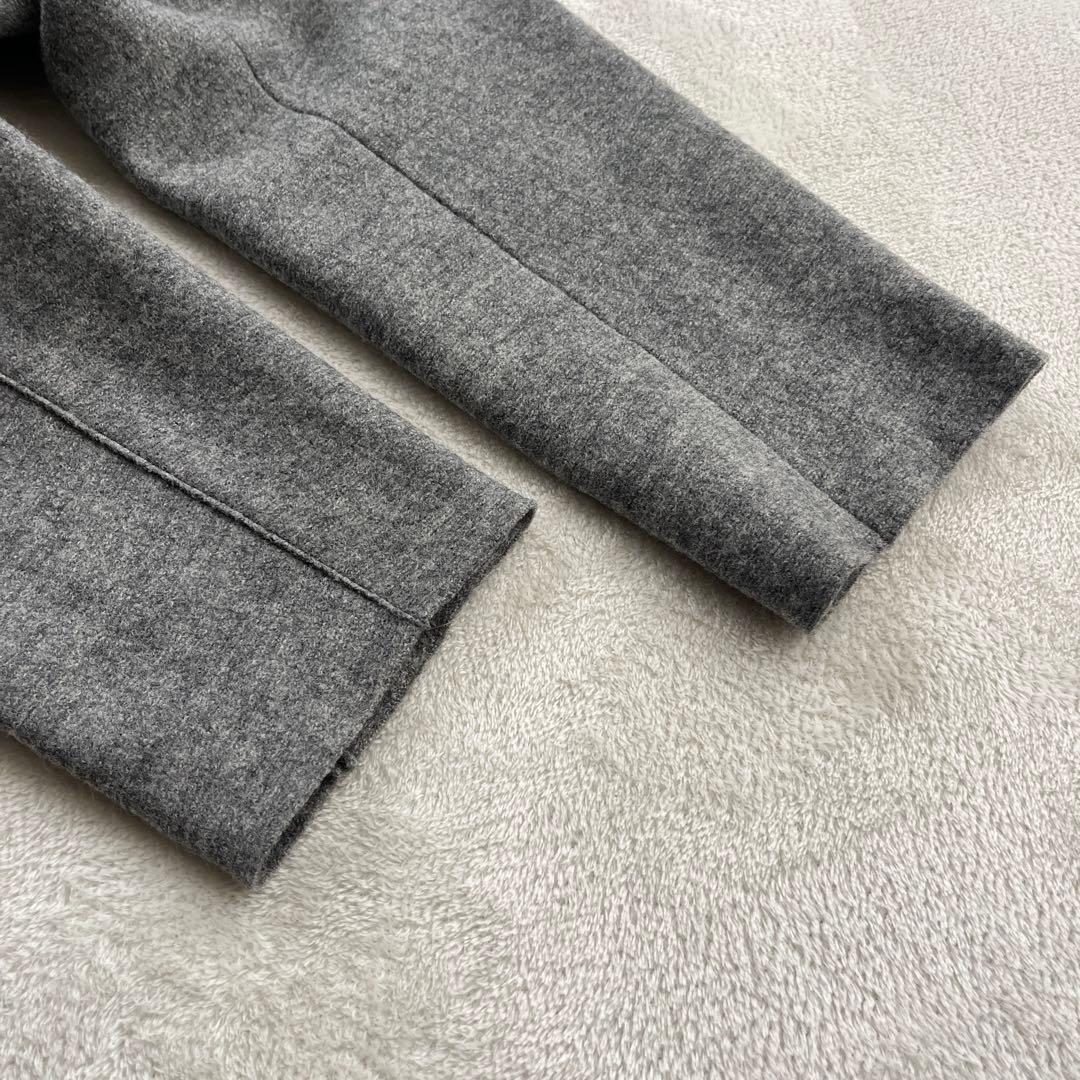 ●23区　ダブル　ロング　チェスターコート　ベルト　女優襟　イタリア製生地