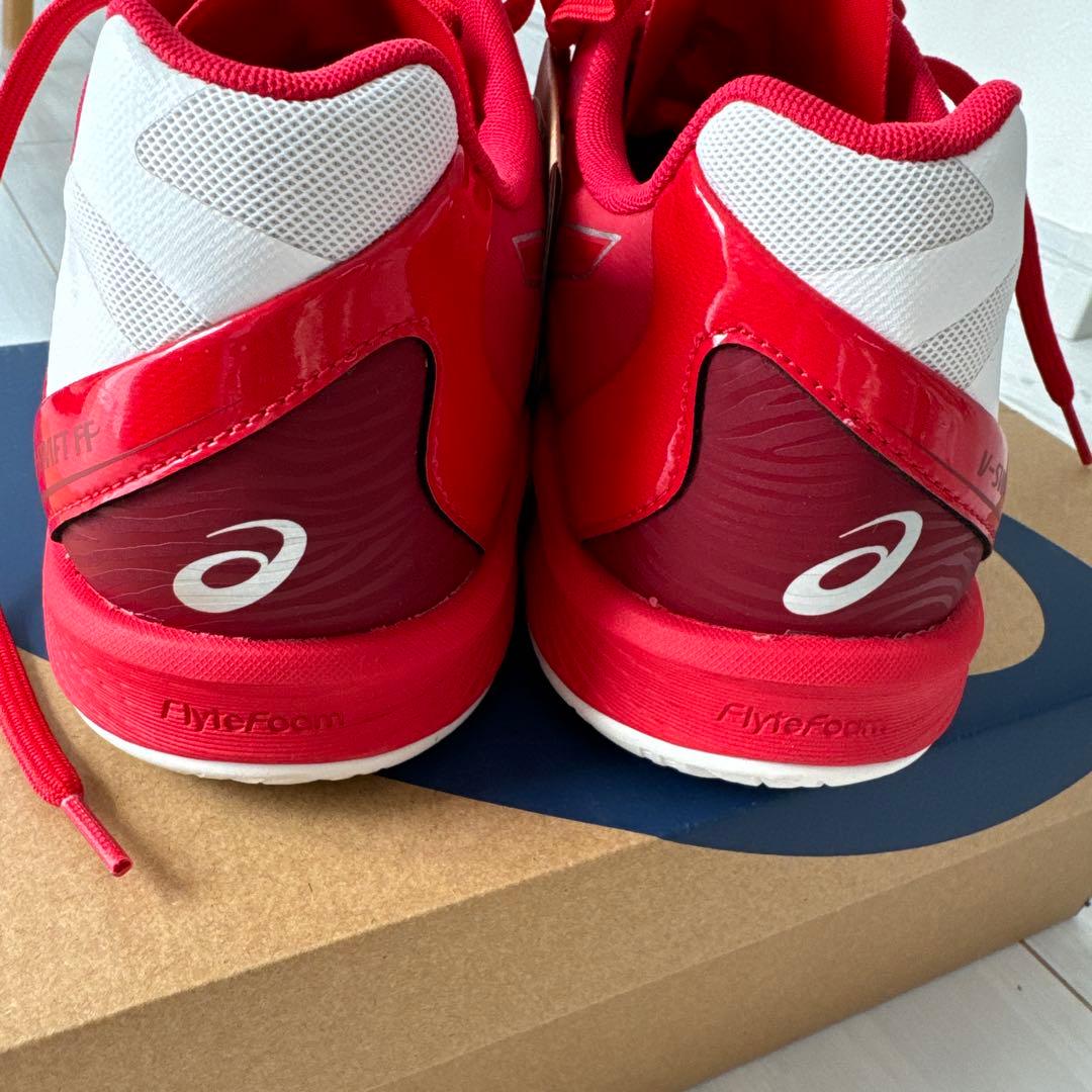 asics アシックス　バレーボールシューズ 赤/白