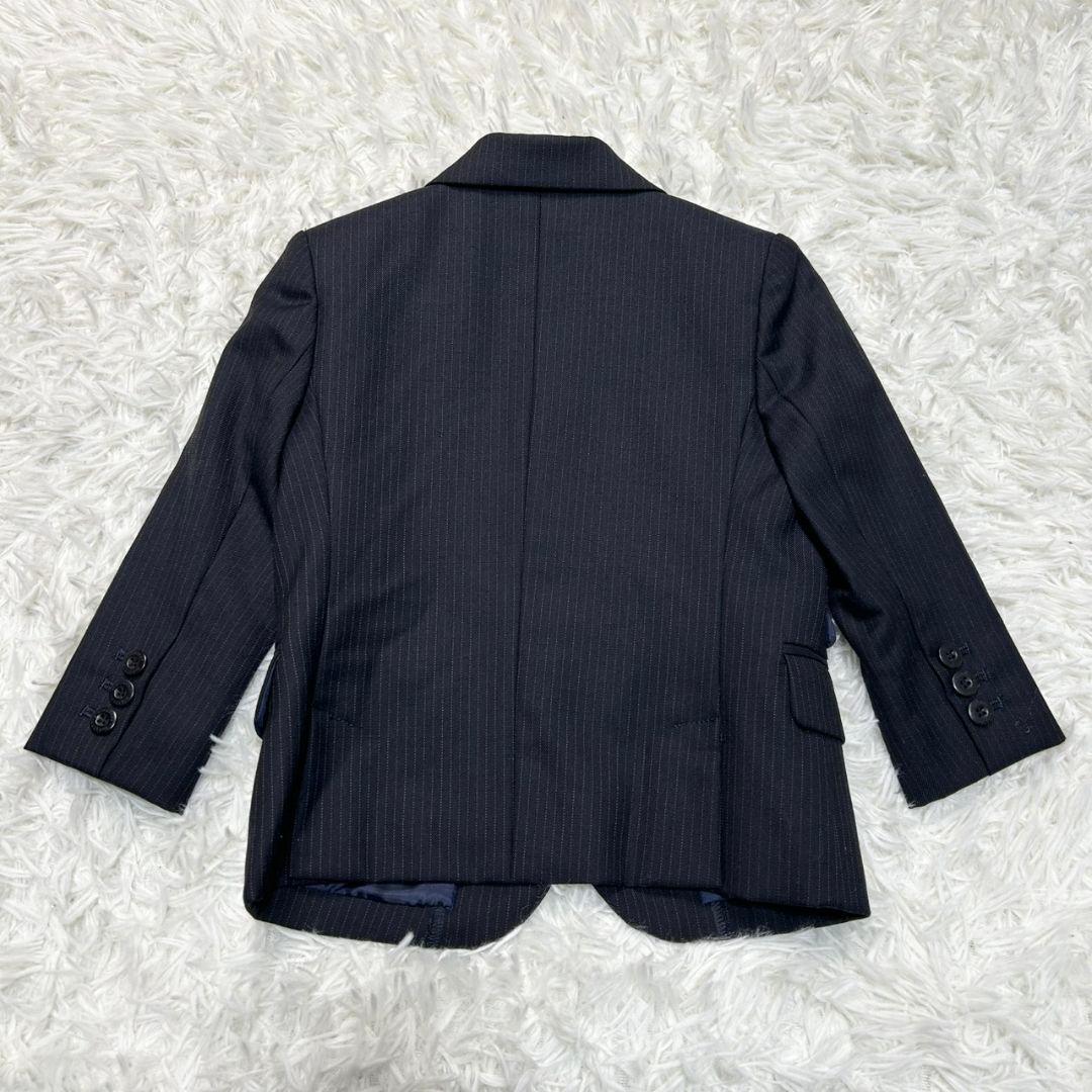 【美品】バーバリー フォーマル スーツ キッズ 100 ブラック 卒服 冠婚葬祭