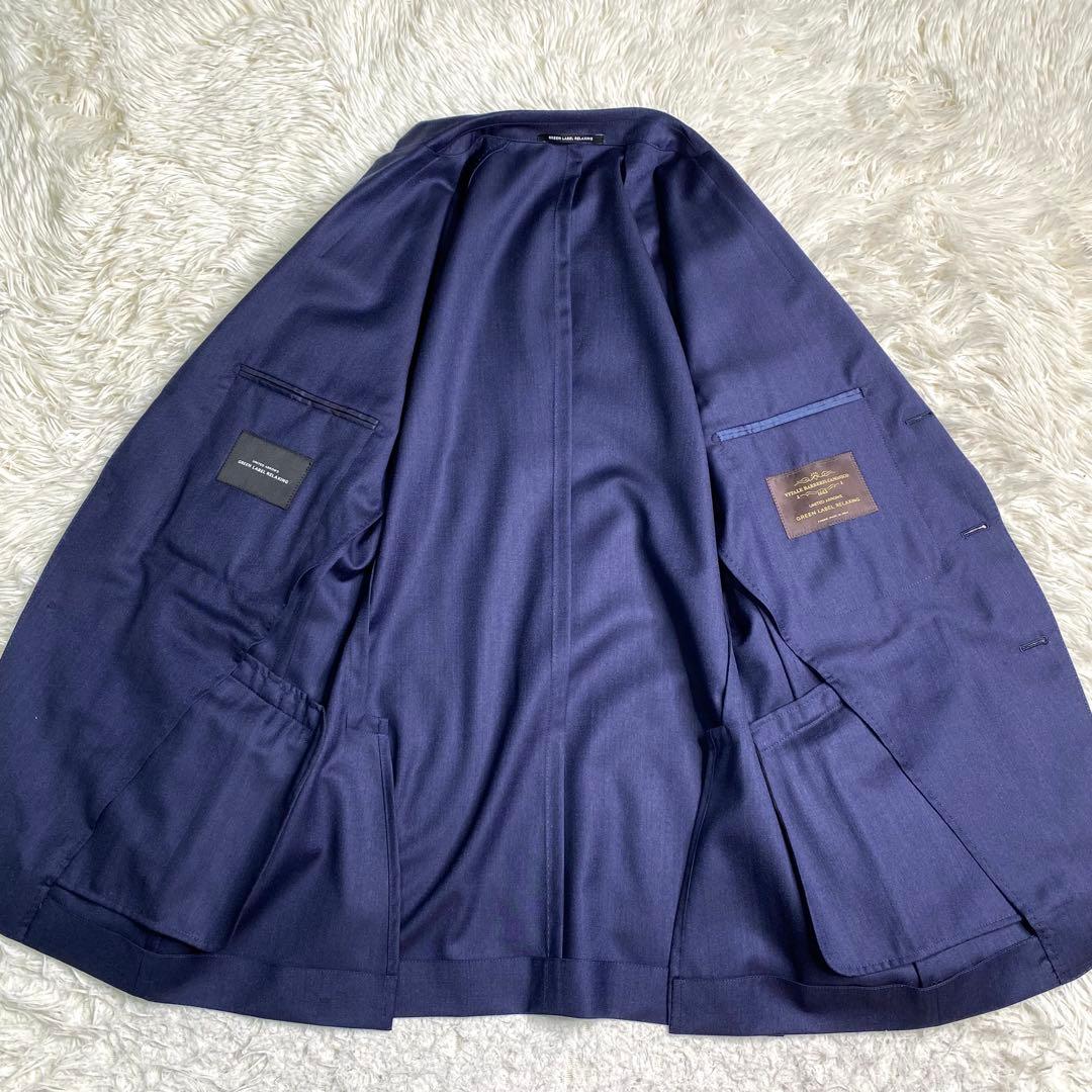 美品✨グリーンレーベルリラクシング スーツ スリーピース カノニコ L 紺