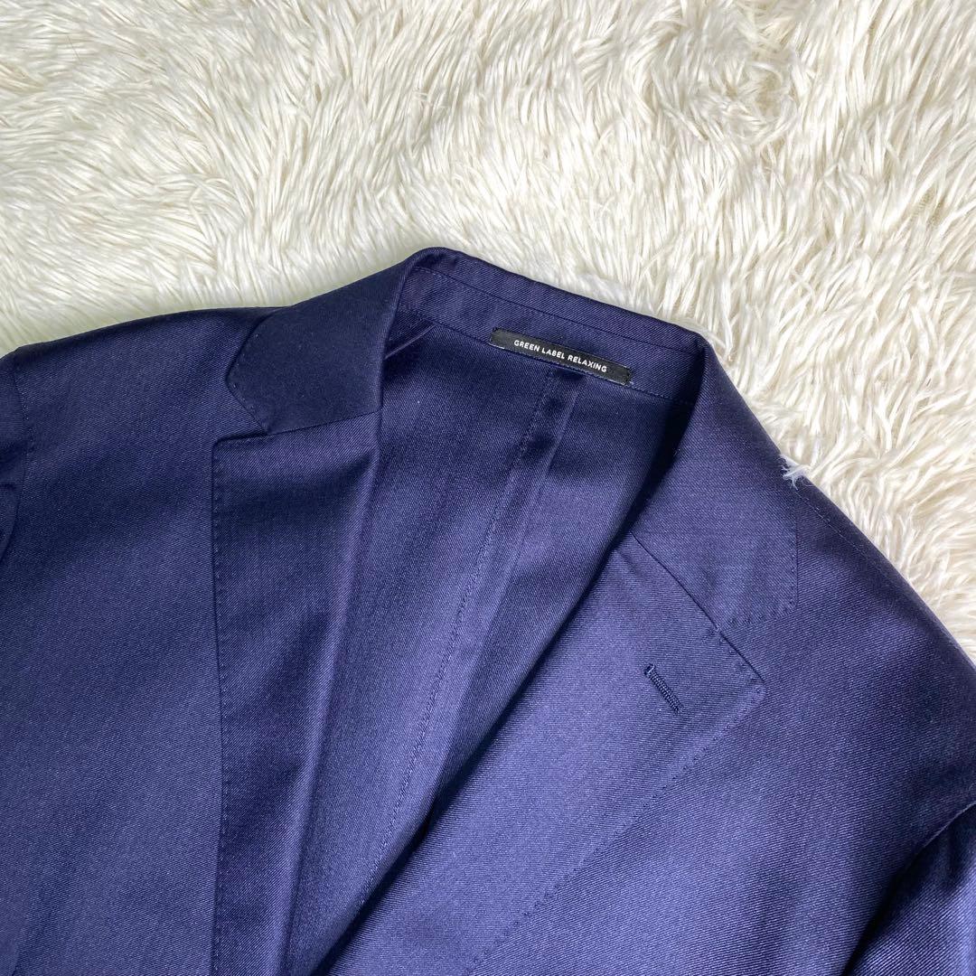 美品✨グリーンレーベルリラクシング スーツ スリーピース カノニコ L 紺
