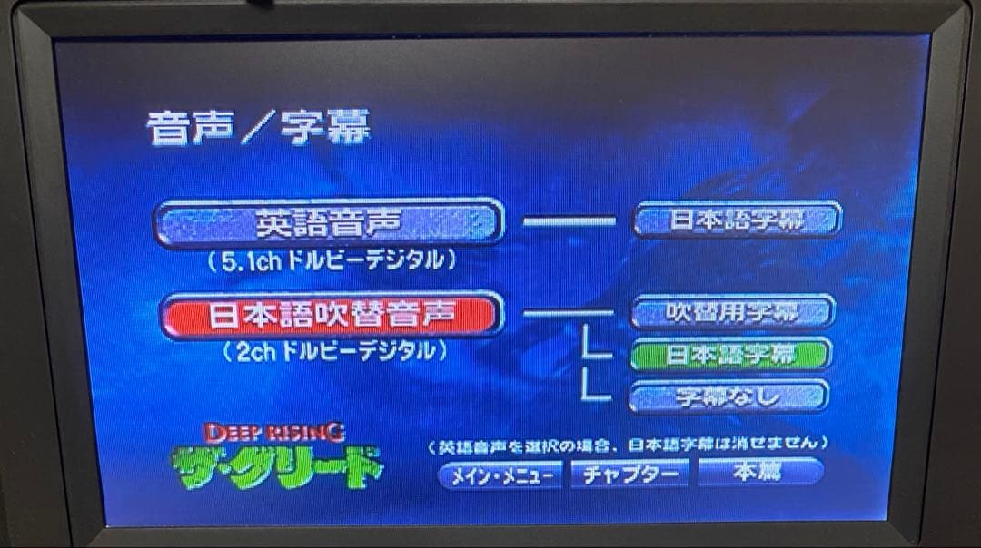 洋画／映画／DVD／廃盤／アクション／ホラー／スティーヴンソマーズ／ザ・グリード