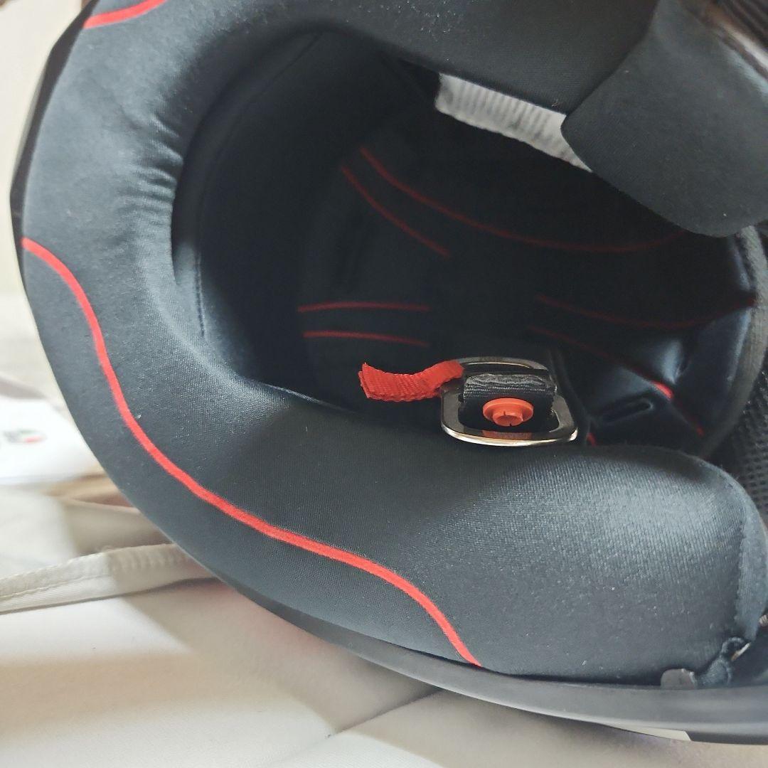 AGV フルフェイスヘルメット ブラック/レッド新品ミラーシルド付き