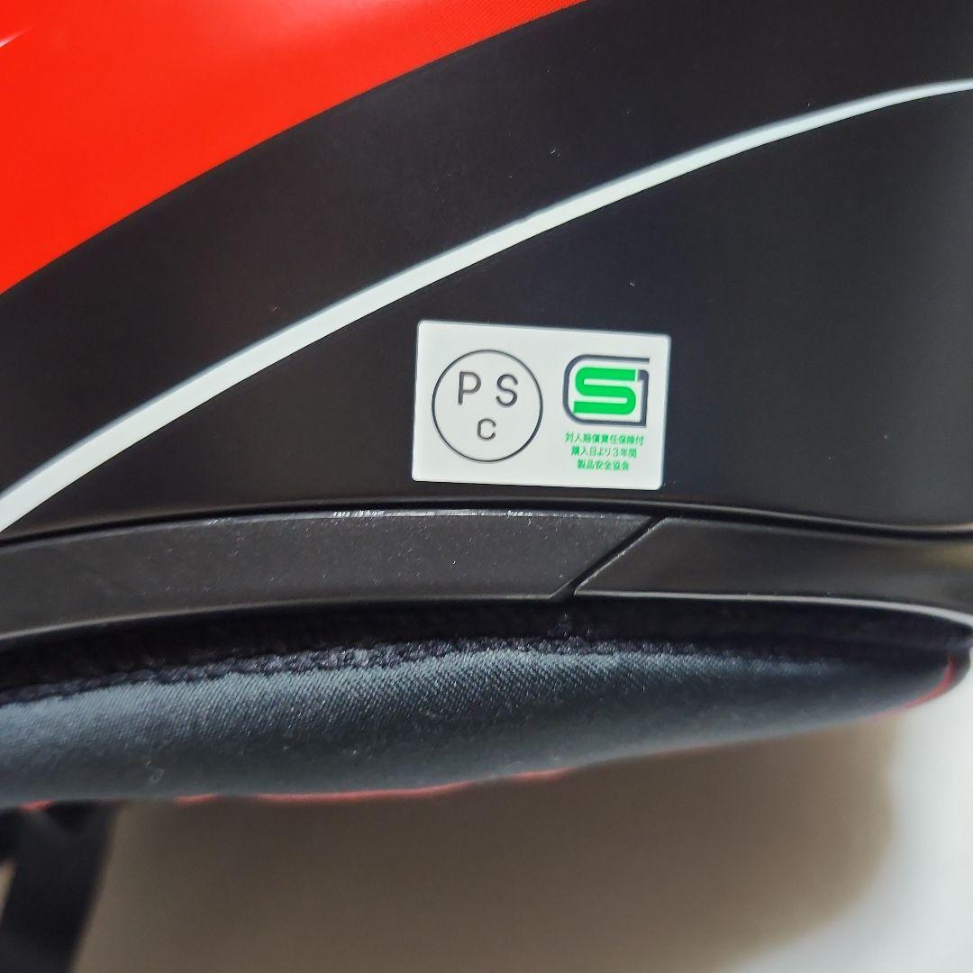 AGV フルフェイスヘルメット ブラック/レッド新品ミラーシルド付き