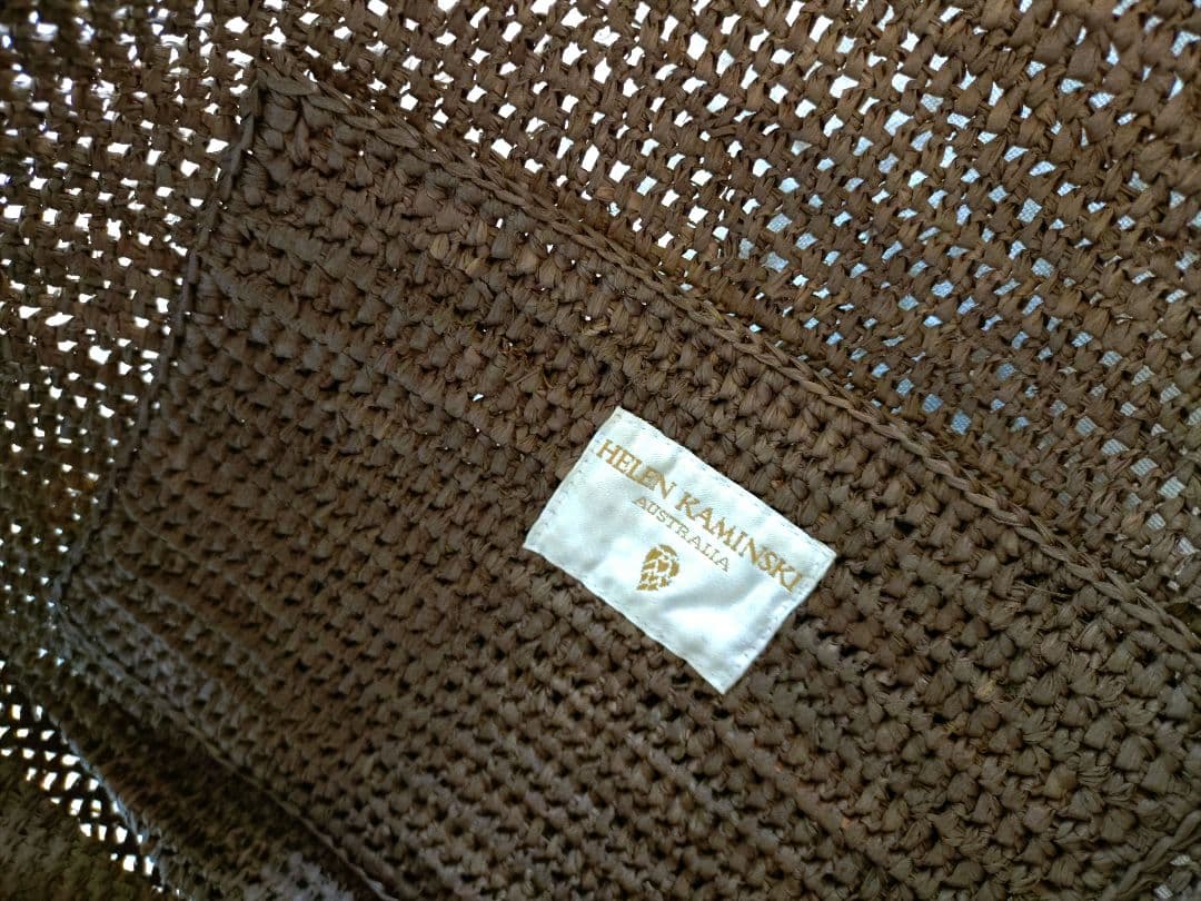 HELEN KAMINSKI・ラフィア ワンショルダーバッグ ブラウン