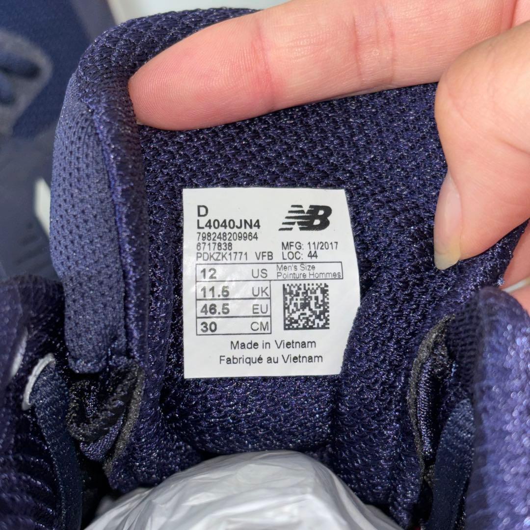 新品未使用 ニューバランス 野球 スパイク 30cm new balance 紺