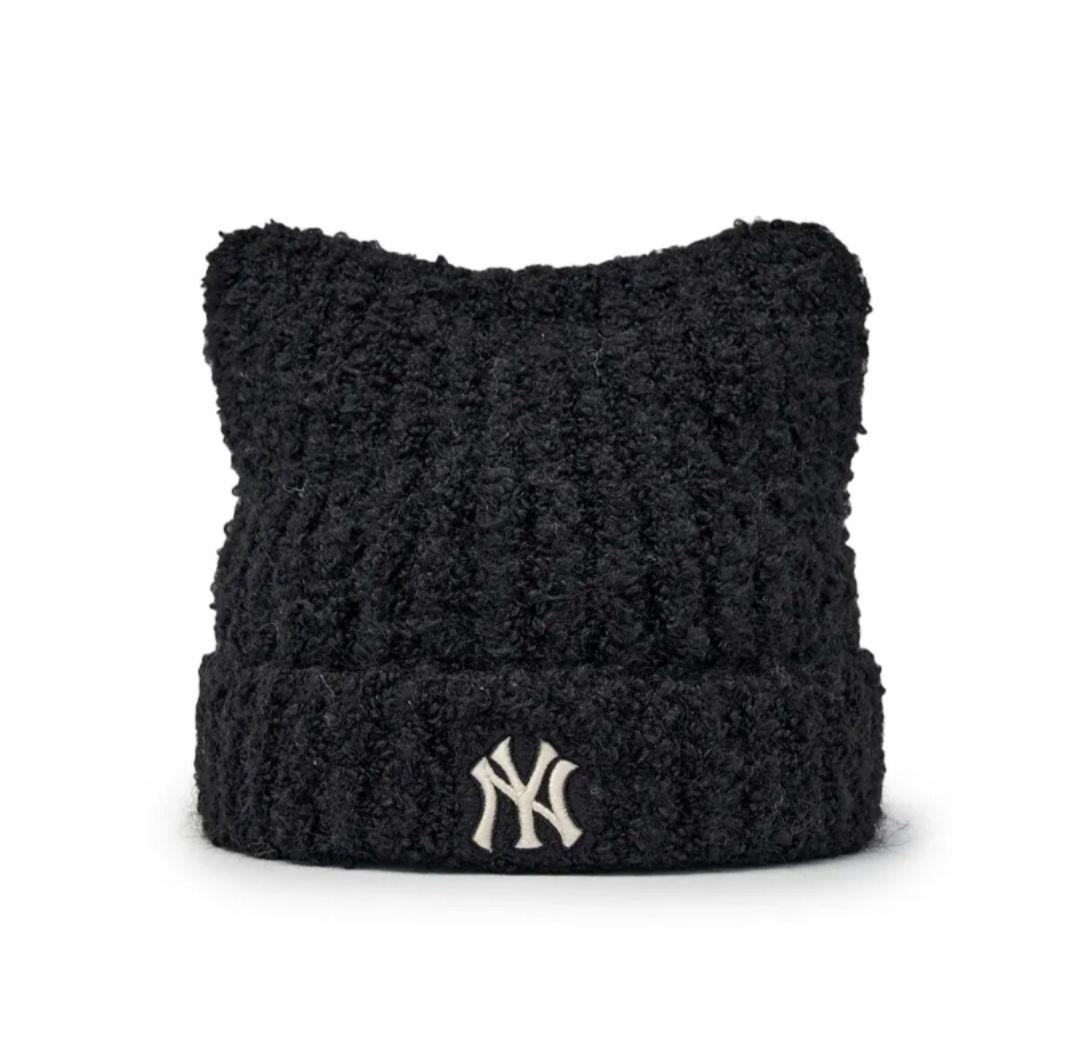 【新品未使用】MLB 猫耳ビーニー aespa カリナ着用 ニット帽