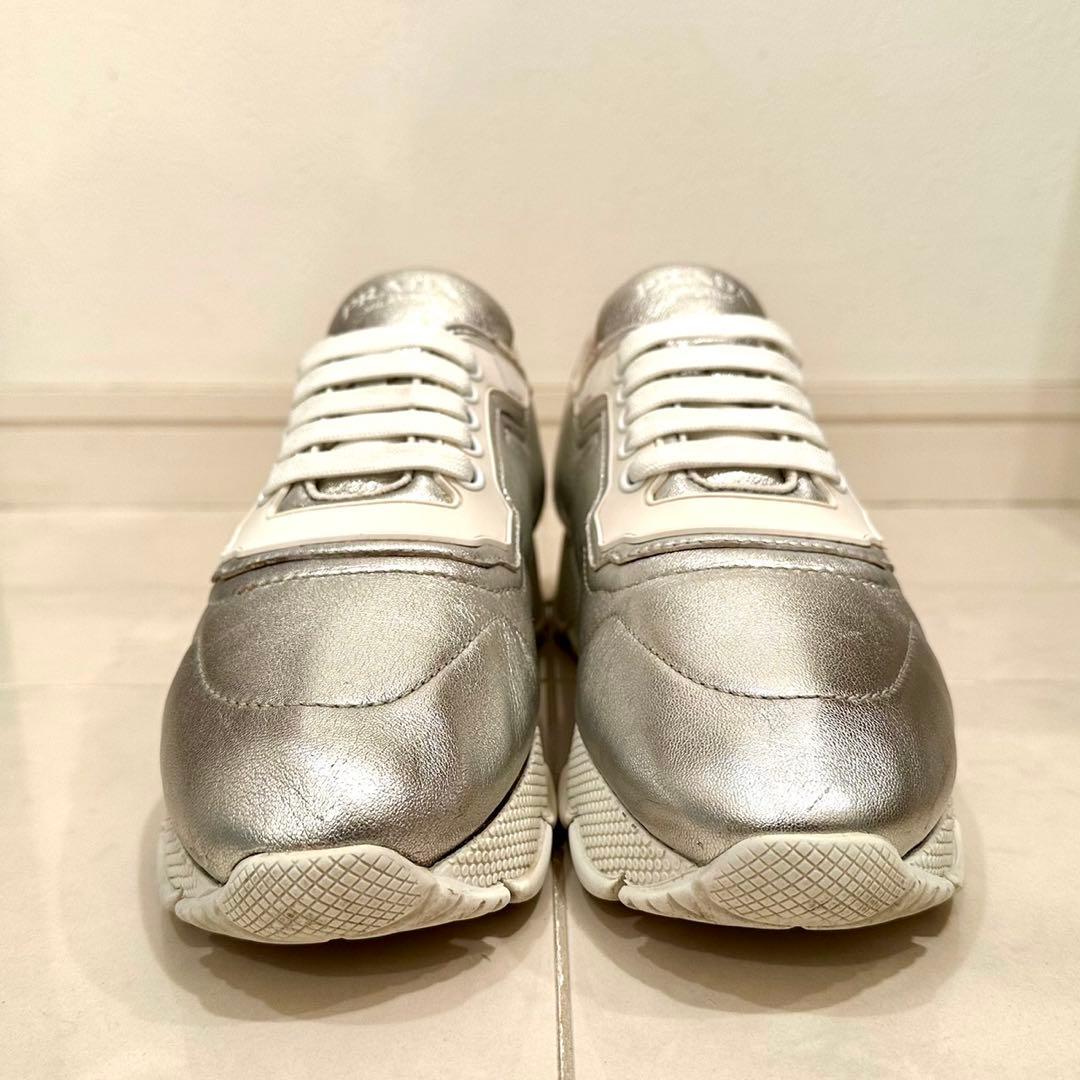 PRADA｜Nappa Leather Cloud Sneakers EU38