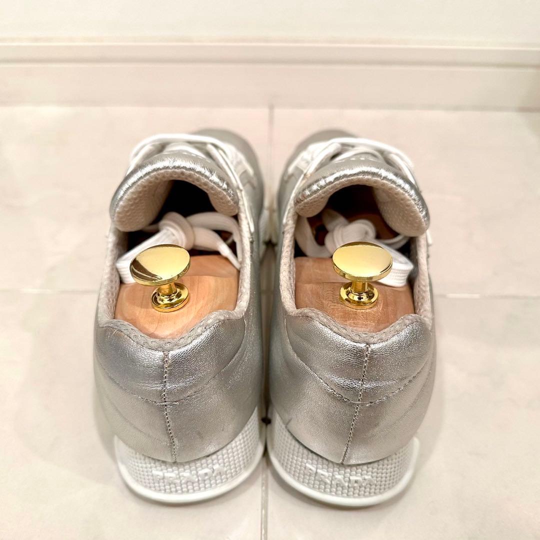 PRADA｜Nappa Leather Cloud Sneakers EU38