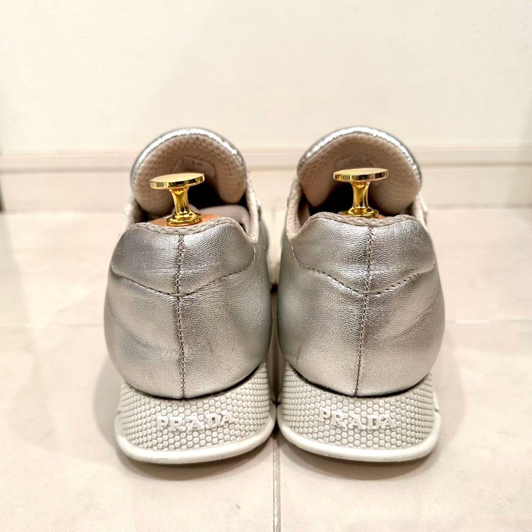 PRADA｜Nappa Leather Cloud Sneakers EU38