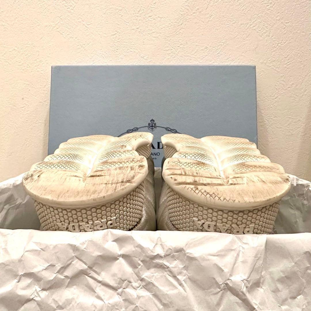 PRADA｜Nappa Leather Cloud Sneakers EU38