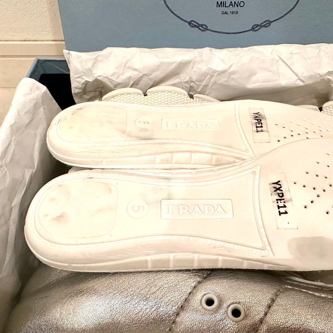 PRADA｜Nappa Leather Cloud Sneakers EU38