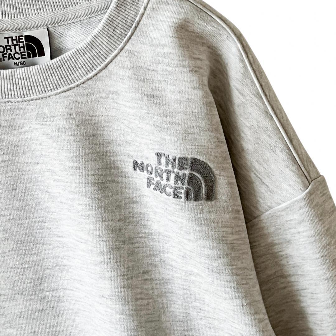 ⭐️短め丈❗️ノースフェイスM レディーススウェットトレーナー グレー!