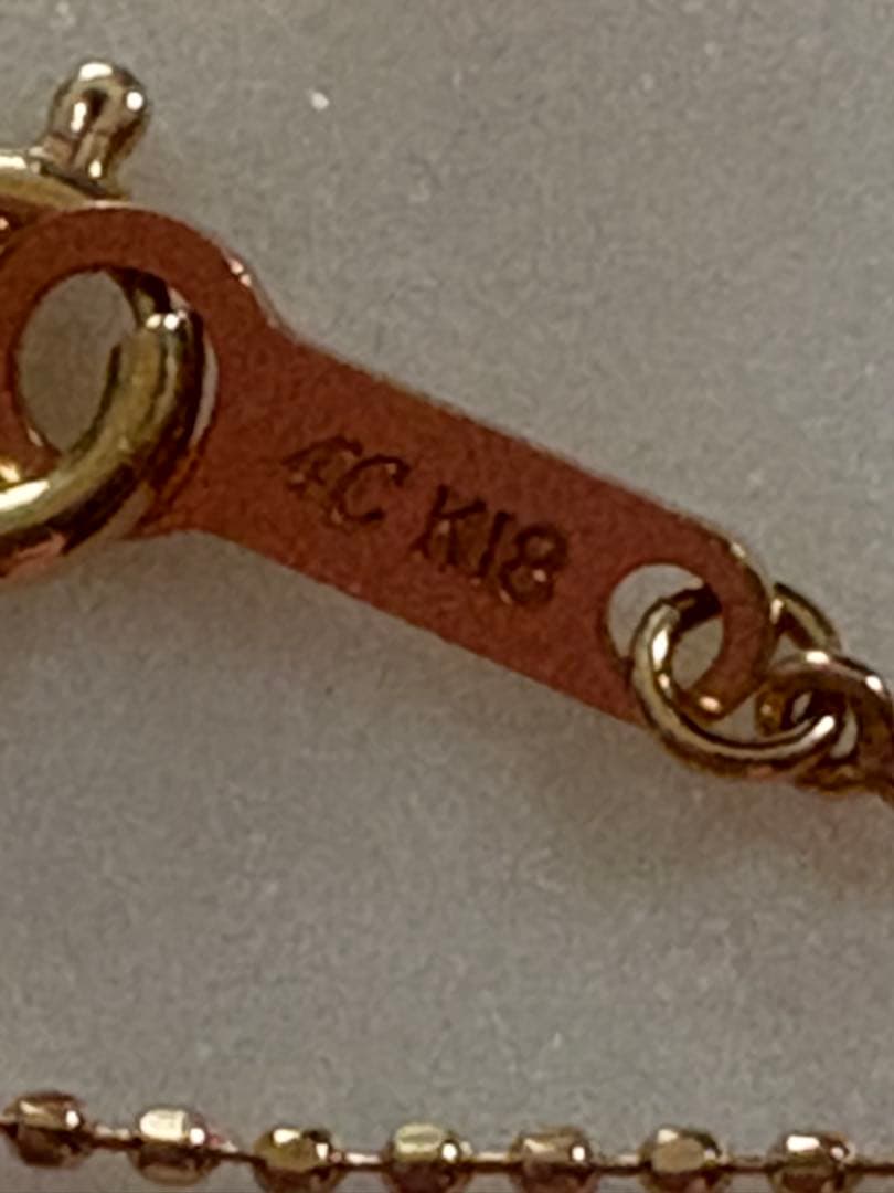 4°C ネックレス　18金