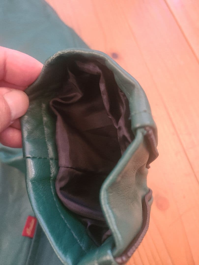 Indian Motocycle 緑色 レザーシングルライダース M 羊皮