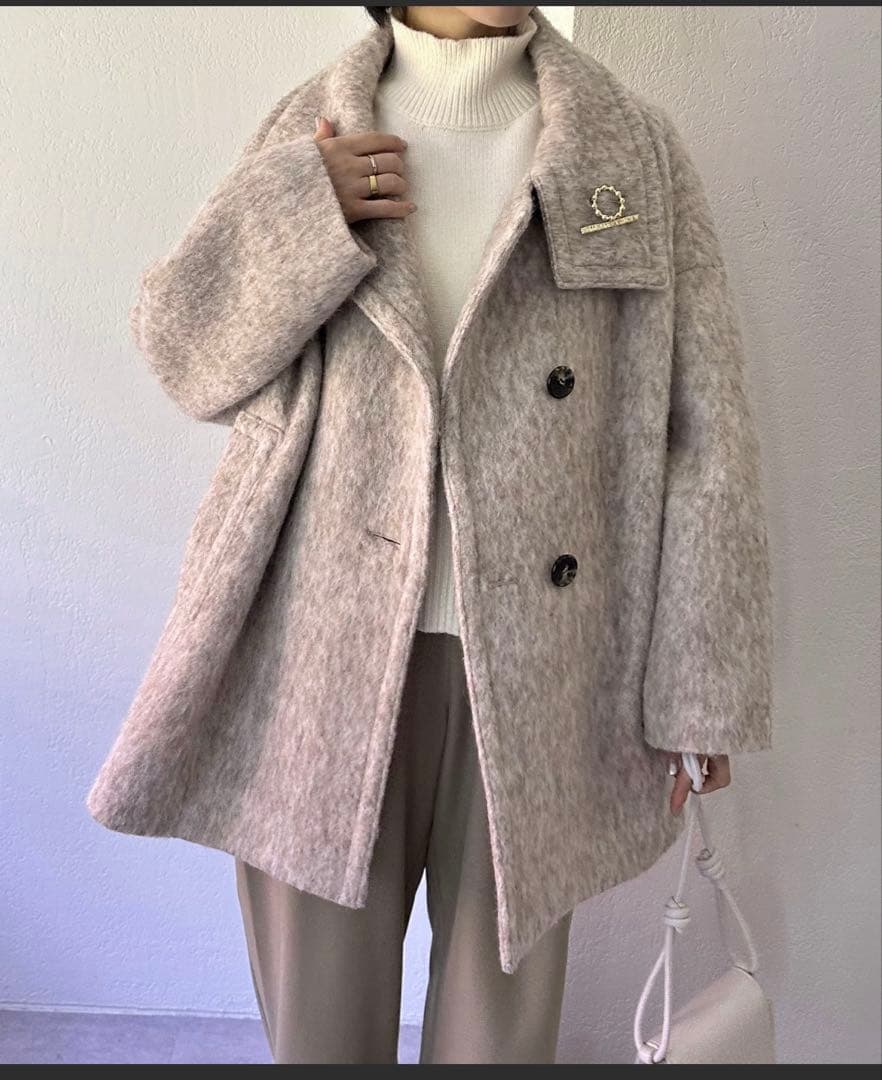 collageコラージュ　ボアピーコート(美品)