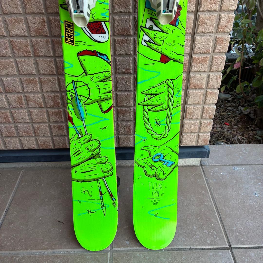 LINE Line スキー　167cm フリースタイルスキー　ツインチップ