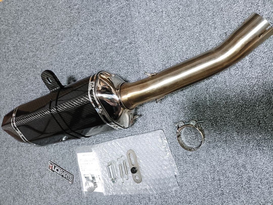 美品 LCI CBR400R X NC56 カーボンマフラー 定価46,200円