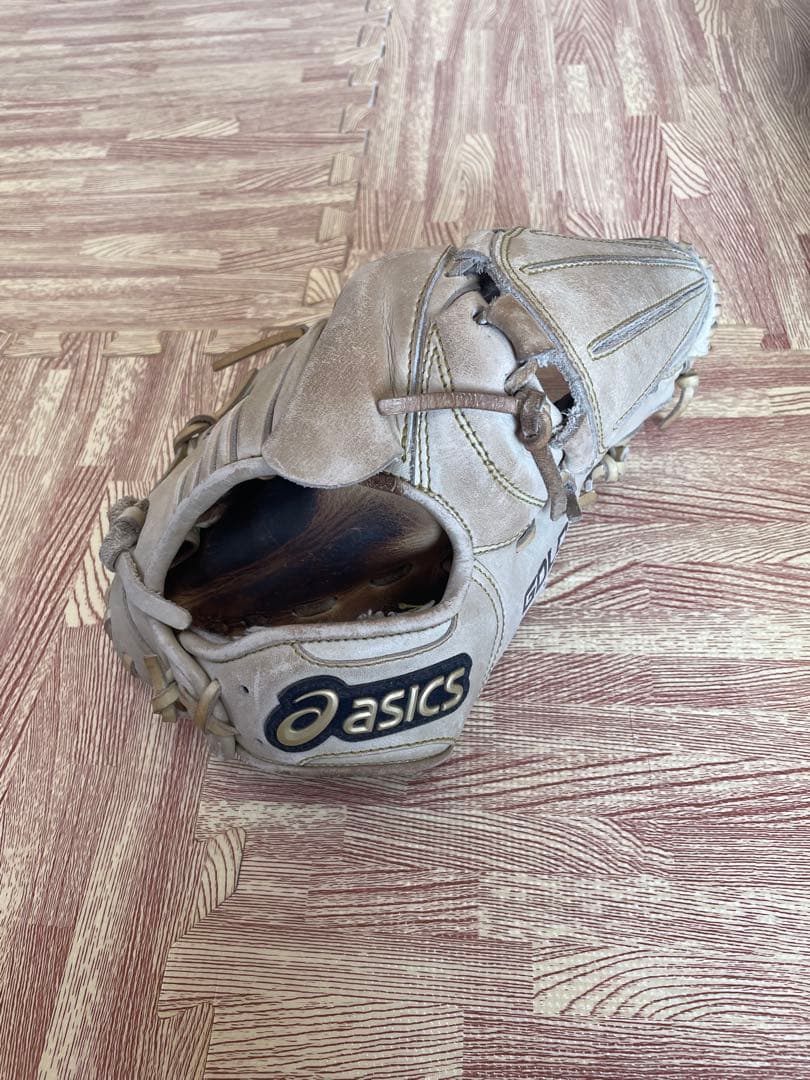 asics 軟式グローブ 右手用 ベージュ