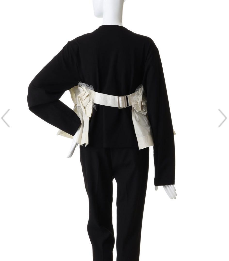 maison special⚫︎Mixed Fabric Frill Tops