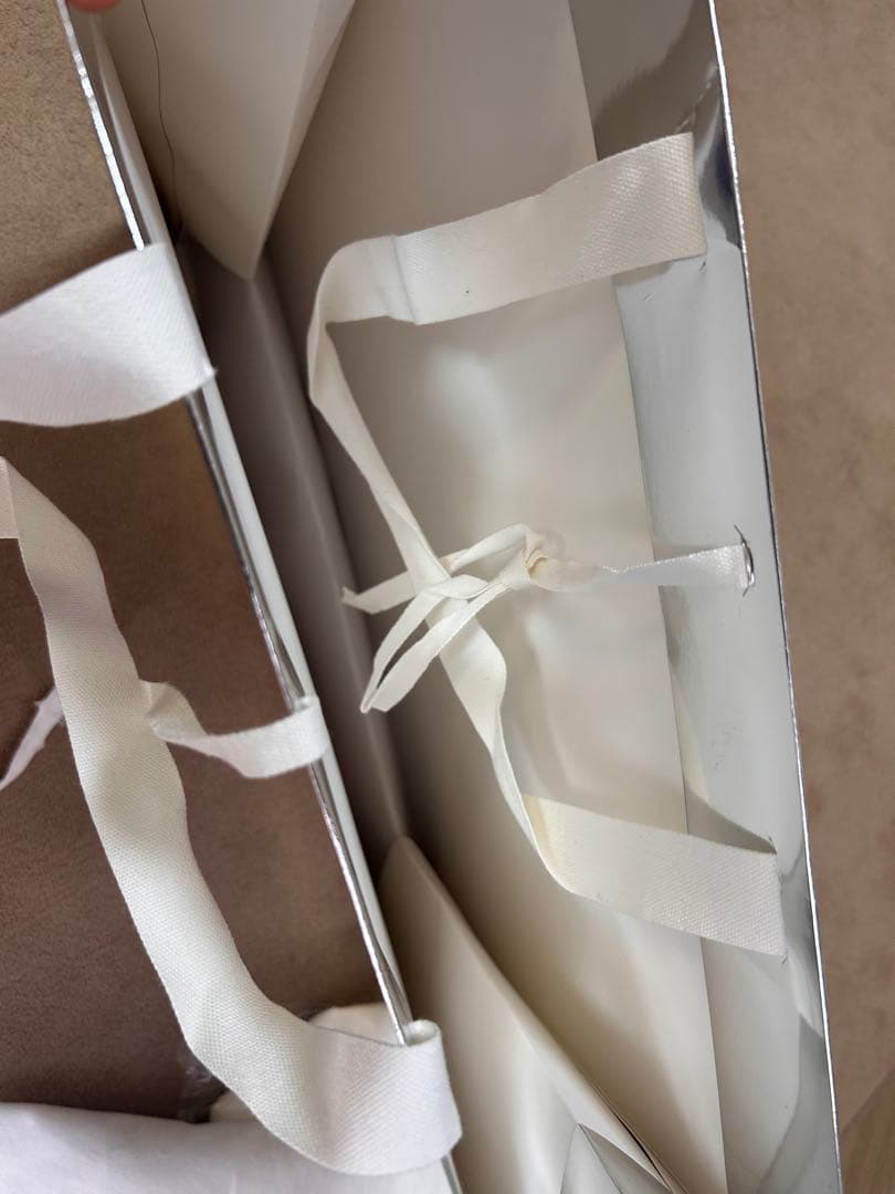 JIL SANDER+ ホワイト マフラー フリンジ付き