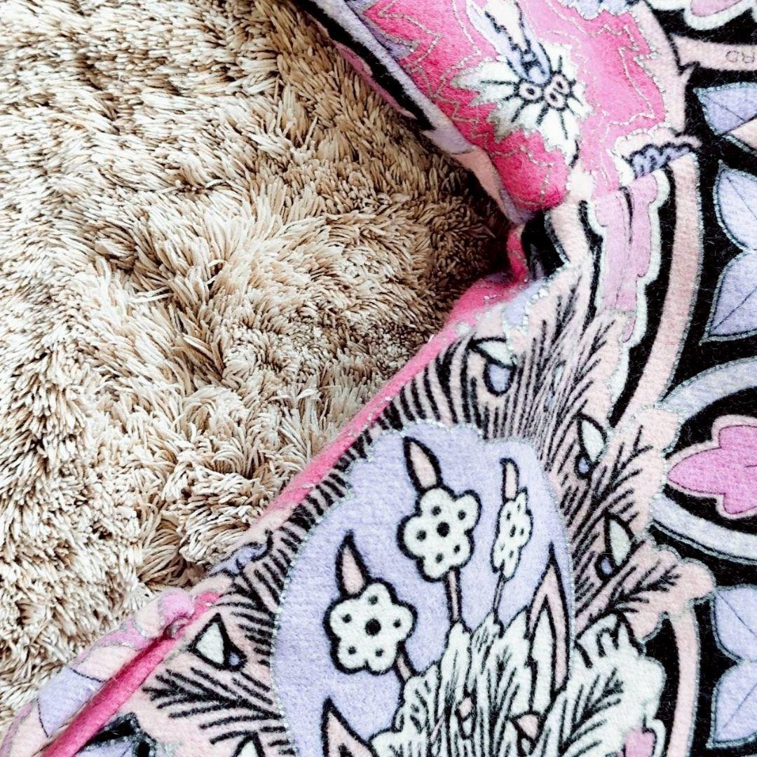 レオナール リバーシブル トリム ウール アンゴラ ダブル コート