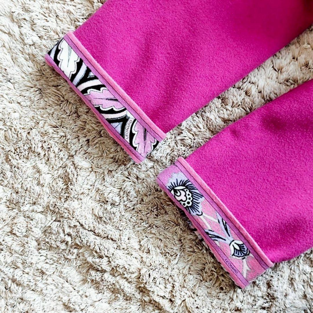 レオナール リバーシブル トリム ウール アンゴラ ダブル コート