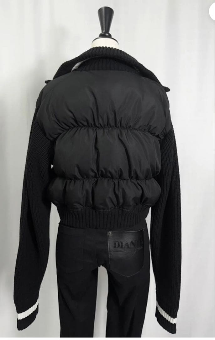 DIANTE アクセントカラーニットドッキングブルゾン