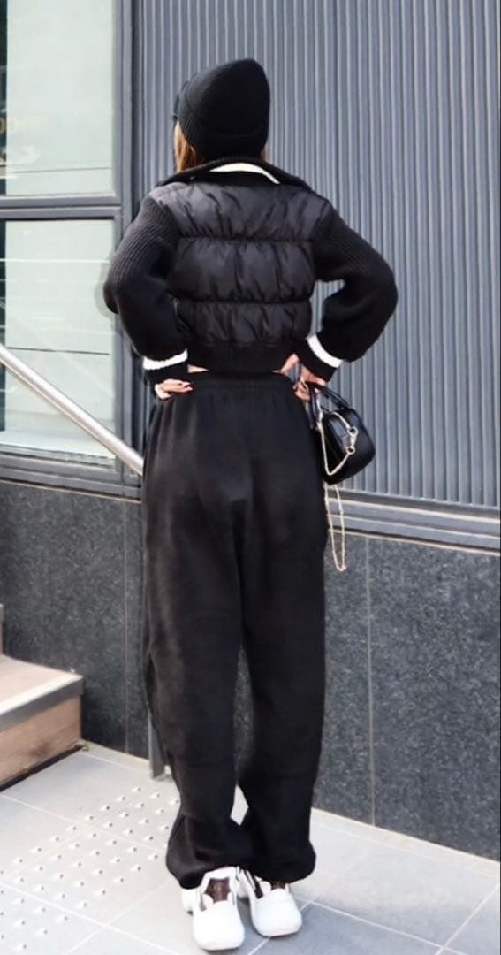 DIANTE アクセントカラーニットドッキングブルゾン