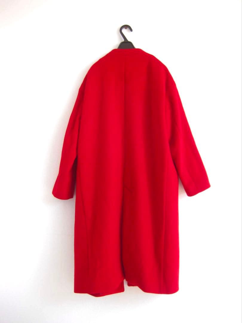 FRAMeWORK ロングコート 赤 36 チェスターコート ゆったり