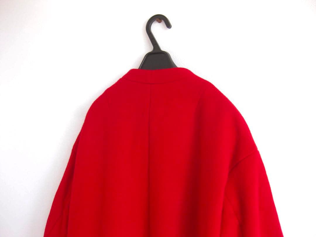 FRAMeWORK ロングコート 赤 36 チェスターコート ゆったり