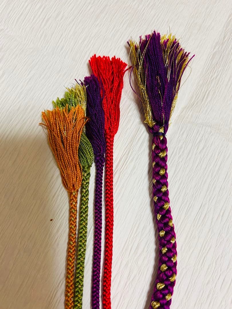 振袖用 帯揚げ、帯締め、伊達襟、半襟セット