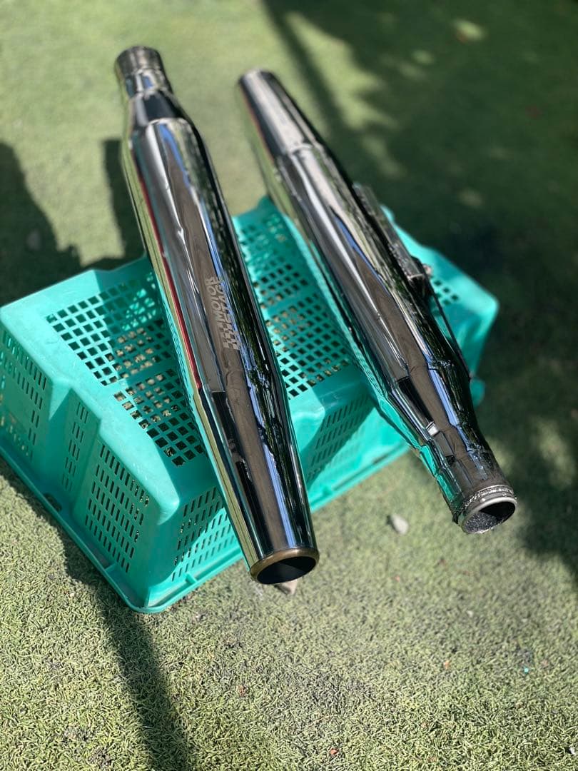 ★ スポーツスター 14年〜 モーターステージ 76テーパーブラス マフラー