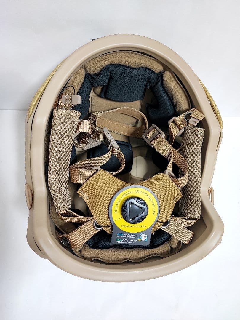 NIJ IIIA レベル3A 防弾ヘルメット TAN 55～62cm 新品未使用