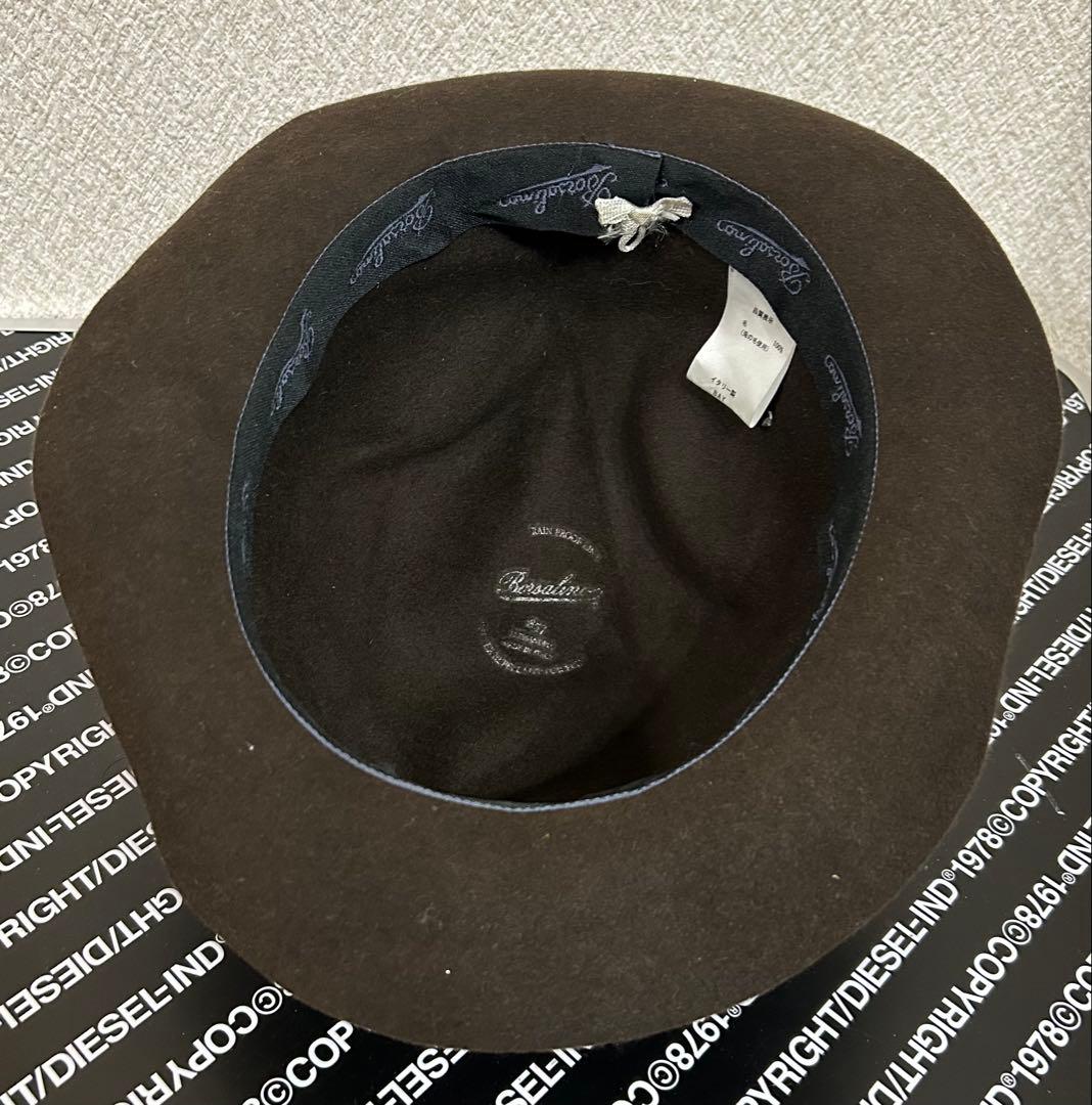 Borsalino ボルサリーノ ハット ITALY イタリア ブラウン 兎毛